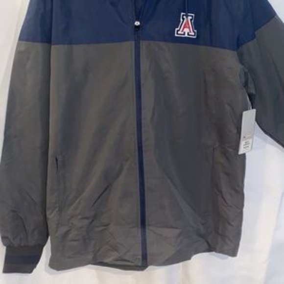 Arizona Wildcats Full Zip Windbreaker Jacket men's size L New - Picture 2 of 9